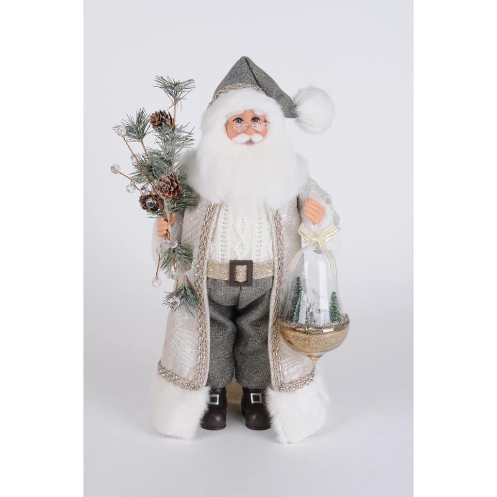 Glistening Forest Santa by Karen Didion