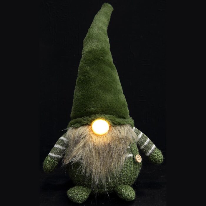 Gnome Light Up Nose Table Sitter Dark