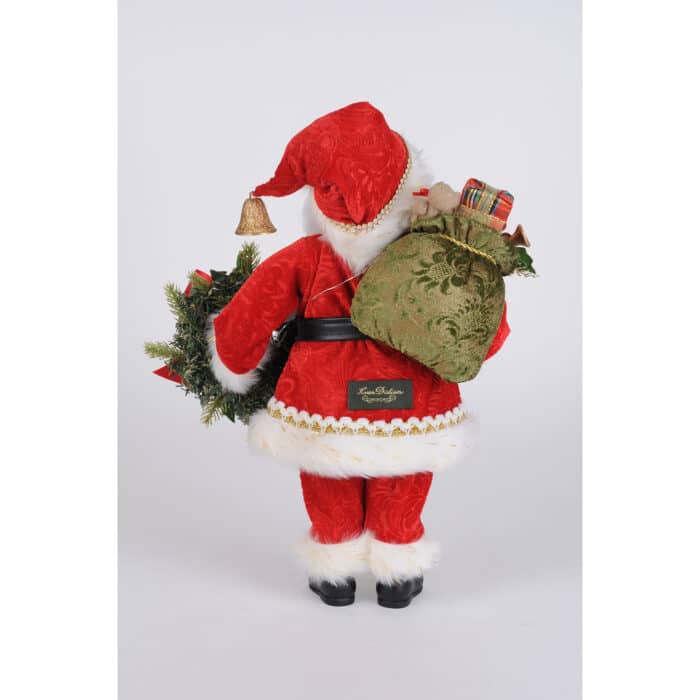 Berry Wreath Santa Lighted by Karen Didion Back