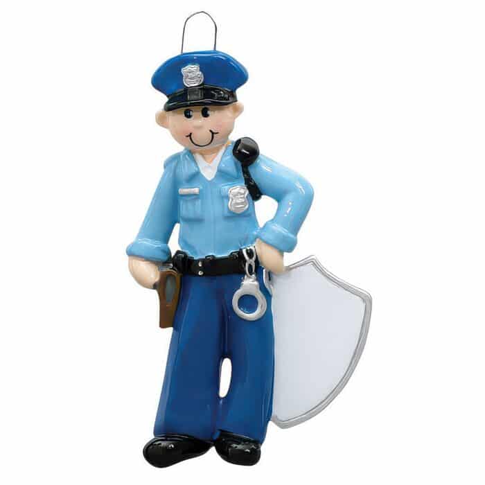 Police Officer Shield Ornament