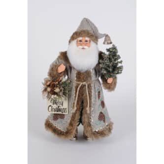 Silver Pine Santa Lighted by Karen Didion