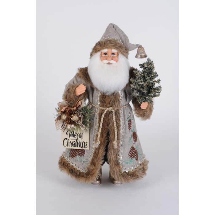 Silver Pine Santa Lighted by Karen Didion