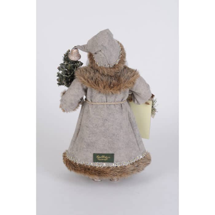 Silver Pine Santa Lighted by Karen Didion Back