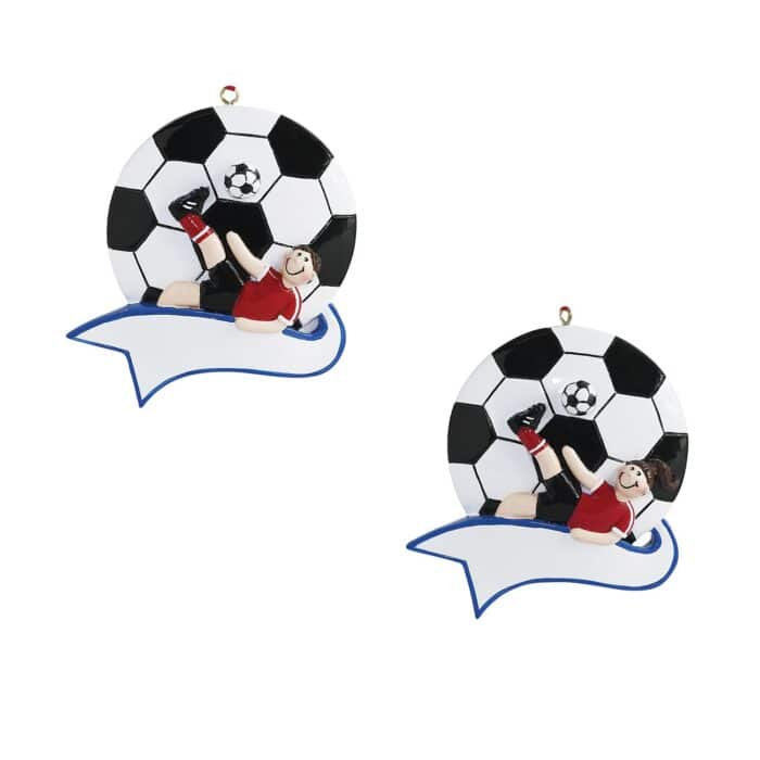 Soccer Ball Kicker Ornament Personalize