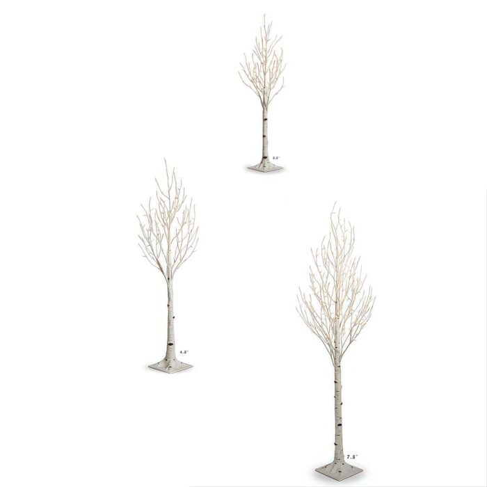 Steady or Twinkle Led Birch Twig Tree