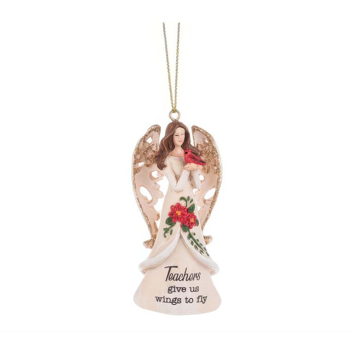 Teachers Give Us Wings Angel Ornament