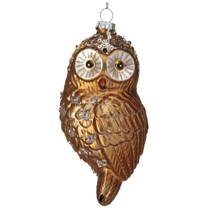 Winter Chalet Owl Ornament