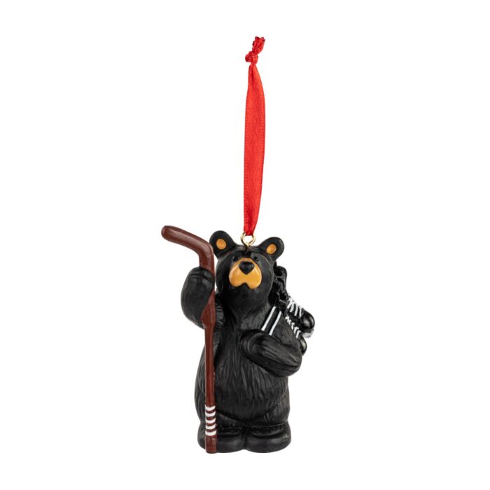 Hockey Player Ornament Bearfoots® Bear