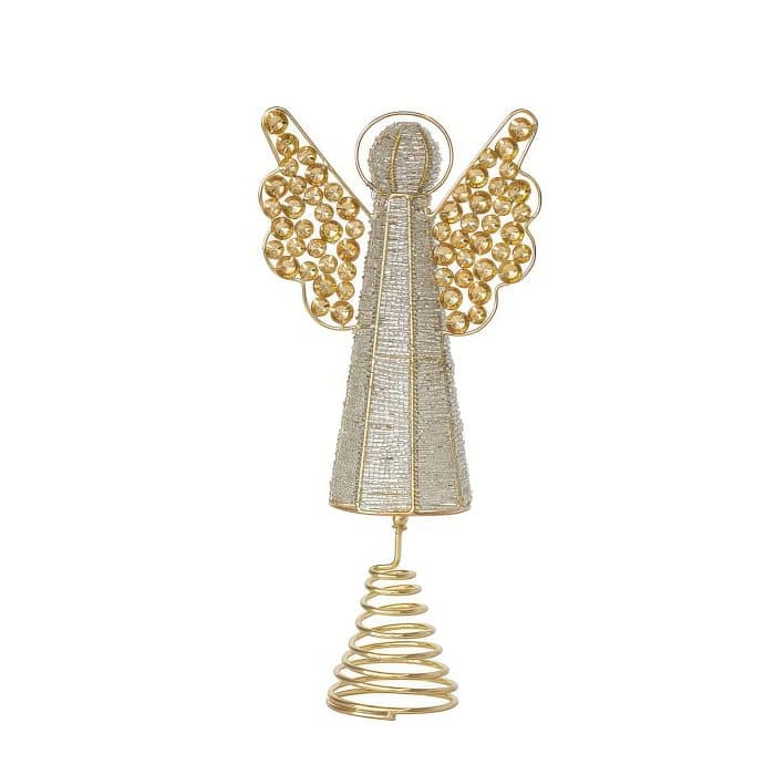 Beaded Angel Jeweled Treetop