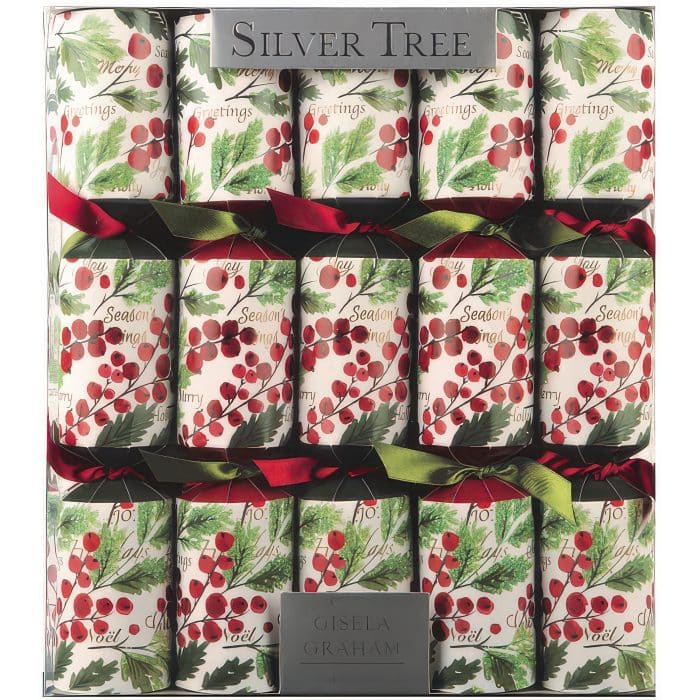 Berries Watercolor Christmas Crackers