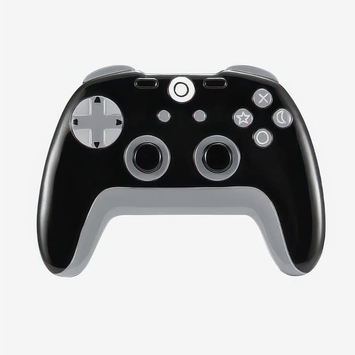 Black Game Controller Ornament Personalize