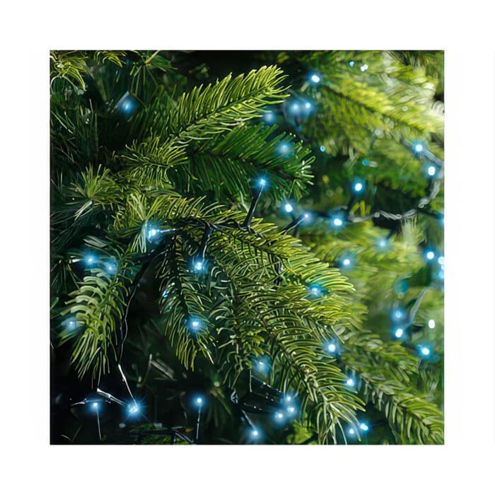 Blue Twinkle LED 8 Function Light Set Branch