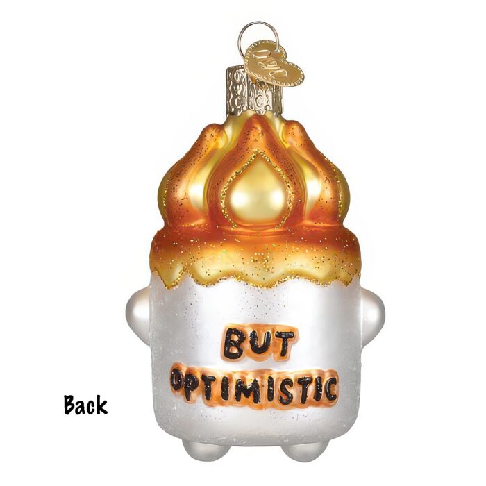 Burnt out Marshmallow Ornament by Old World Christmas Optimistic