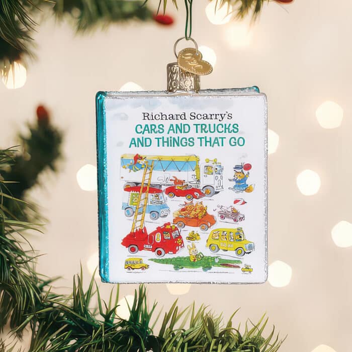 Cars Trucks Things That Go Book Ornament by Old World Christmas