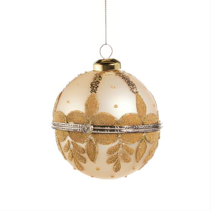 Champagne Gold Jewelry Box Ornament