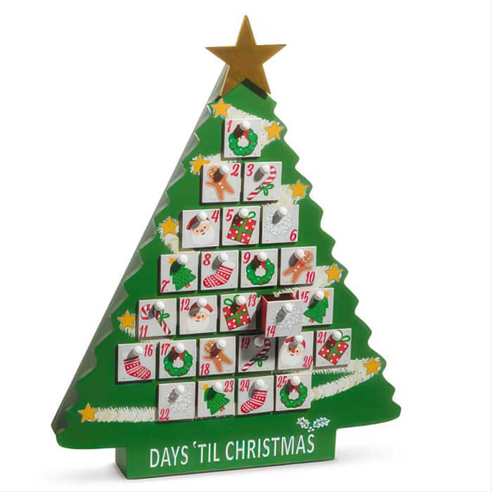 Christmas Tree Drawer Advent Calendar