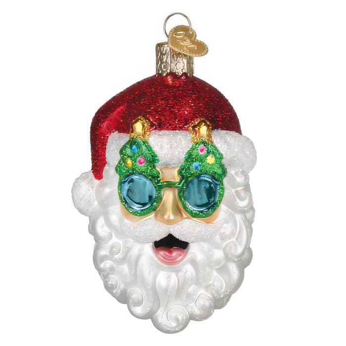 Christmas Tree Shades Santa Ornament by Old World Christmas Front