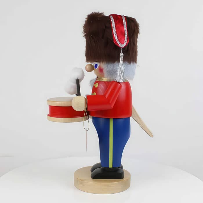 Chubby Drummer Nutcracker by Steinbach Side