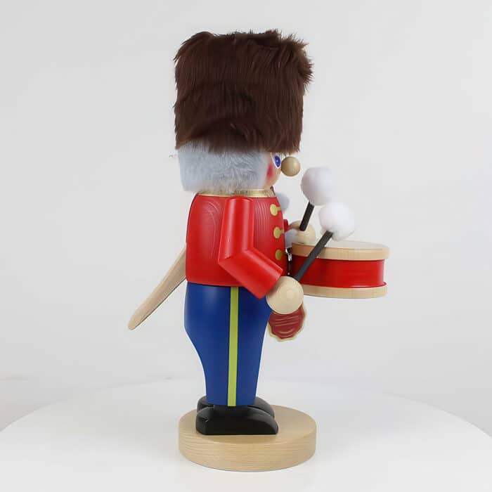 Chubby Drummer Nutcracker by Steinbach Side Two