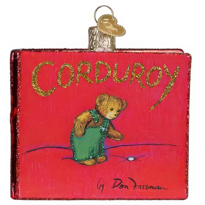 Corduroy the Book Ornament by Old World Christmas Front