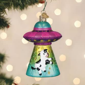 Cow Abduction Ornament By Old World Christmas