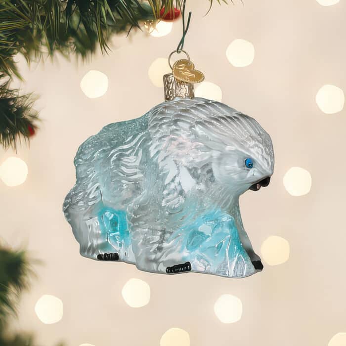 DD Snowy Owlbear Ornament By Old World Christmas