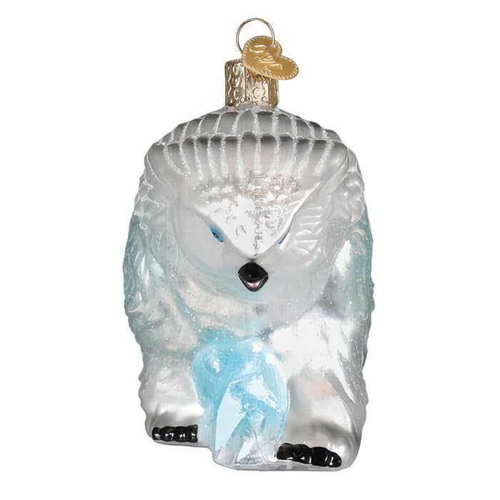 DD Snowy Owlbear Ornament By Old World Christmas Front