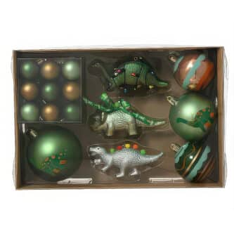 Dino Christmas Tree Ornaments Set