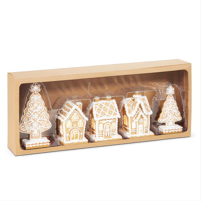 Gingerbread Village Lit Set