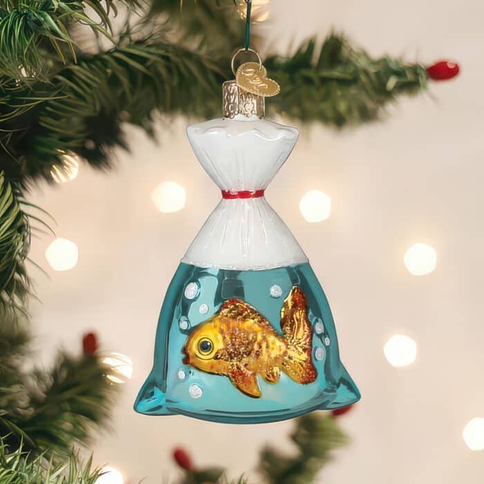 Goldfish in a Bag Ornament by Old World Christmas