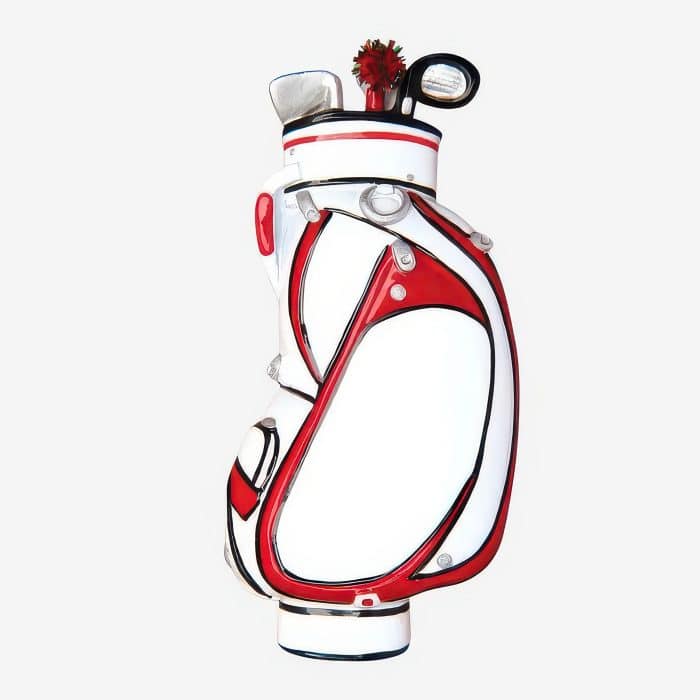 Golf Bag with Clubs Ornament Personalize