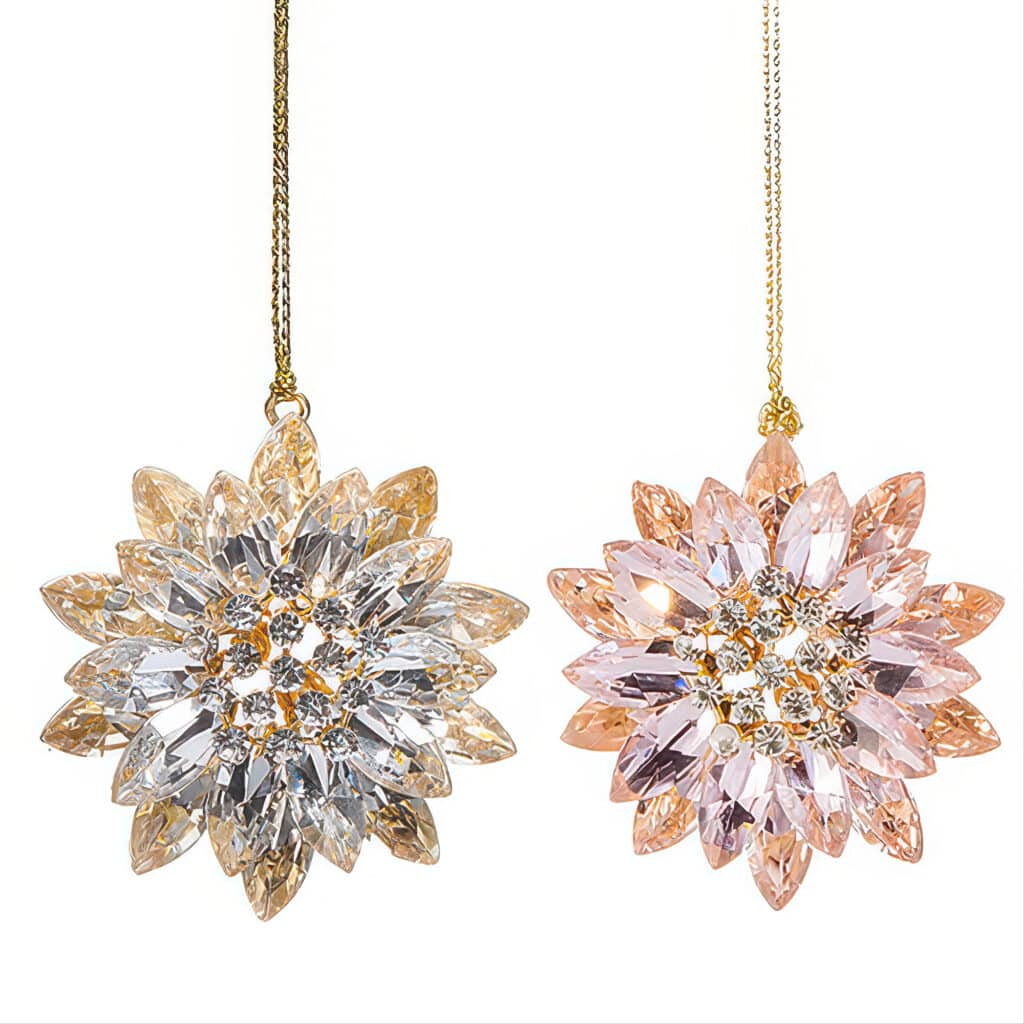 Jeweled Pastel Brooch Ornaments