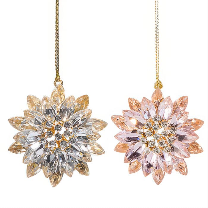 Jeweled Pastel Brooch Ornaments