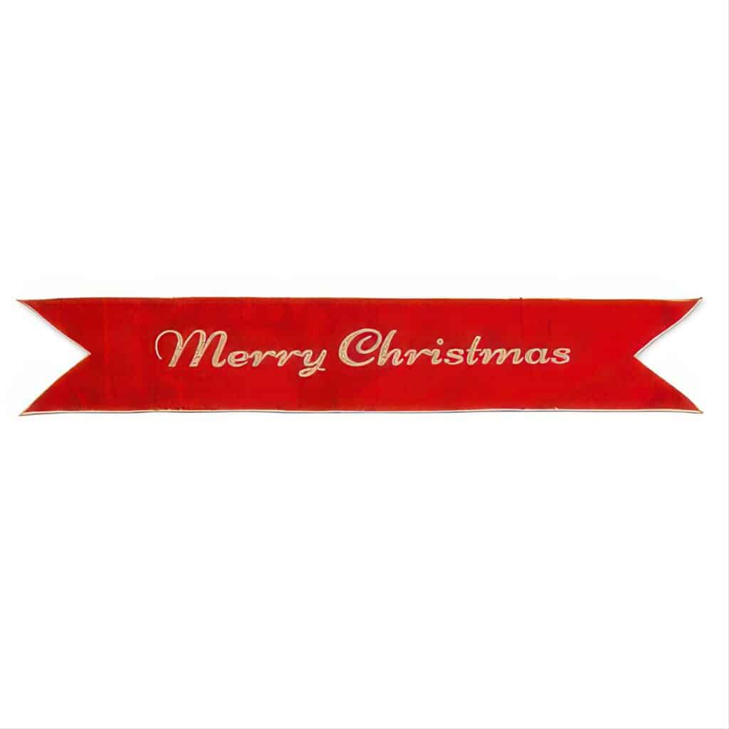 Merry Christmas Banner Ribbon 36
