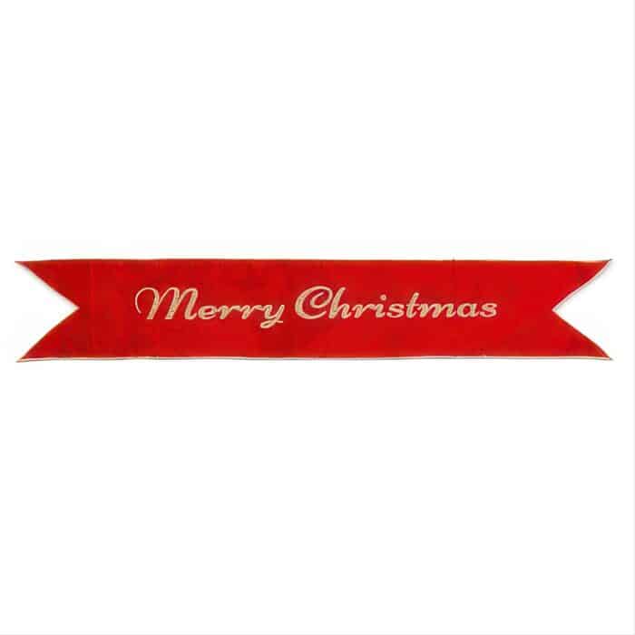 Merry Christmas Banner Ribbon 36