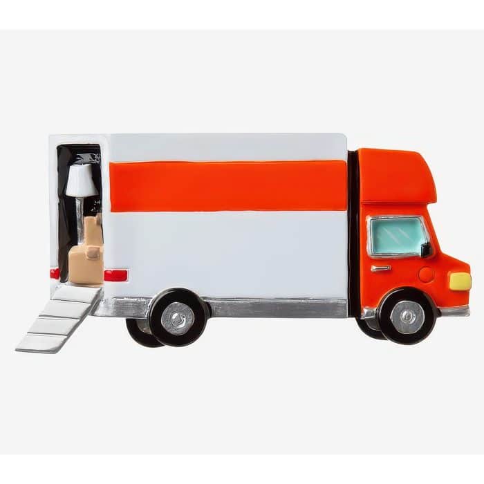 Moving Van Ornament Personalize