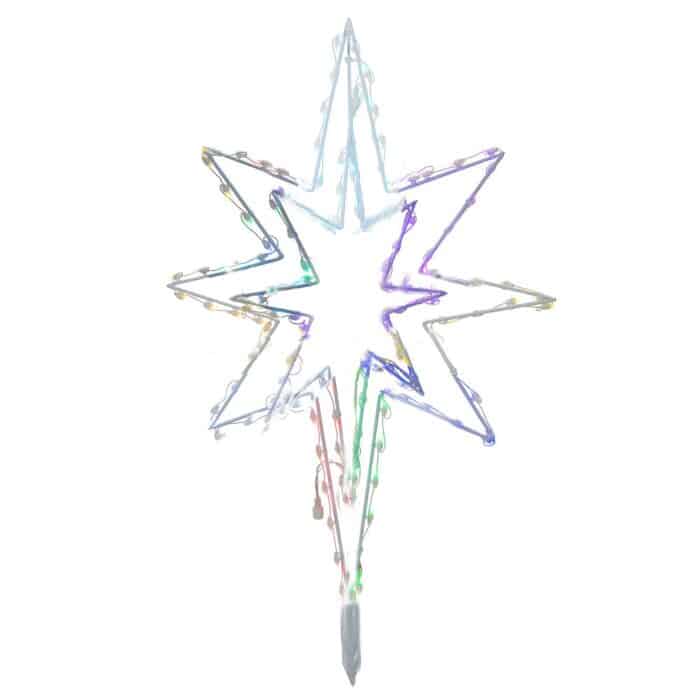 Oversized Bethlehem Star Lit Treetop