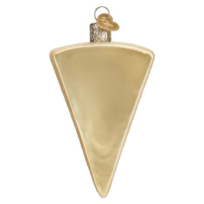 Parmesan cheese wedge ornament by old world christmas back - christmas store Parmesan Cheese Wedge Ornament by Old World Christmas Back