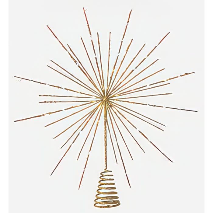 Retro Starburst Lit Tree Topper
