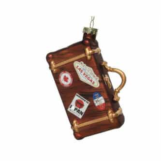 Travel Sticker Suitcase Ornament