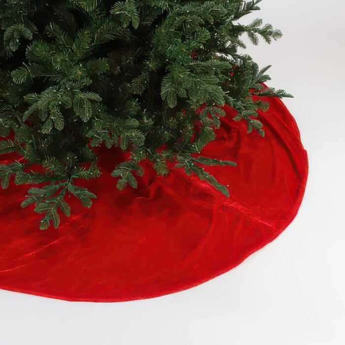 Velvet Tree Skirt 60 Or 72 Red