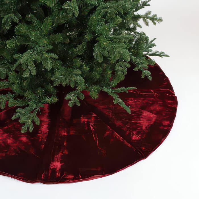 Velvet Tree Skirt 60 Or 72 Ruby