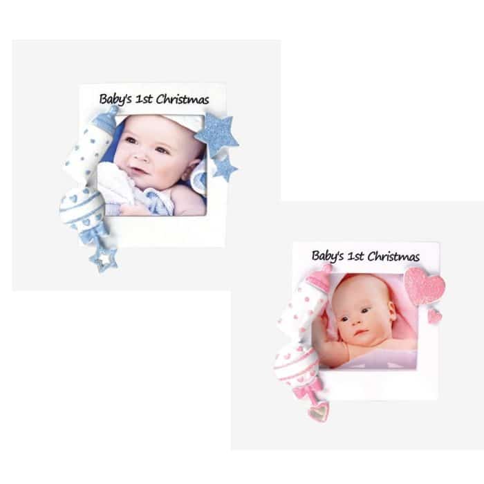 Babys First Frame Ornament Personalized