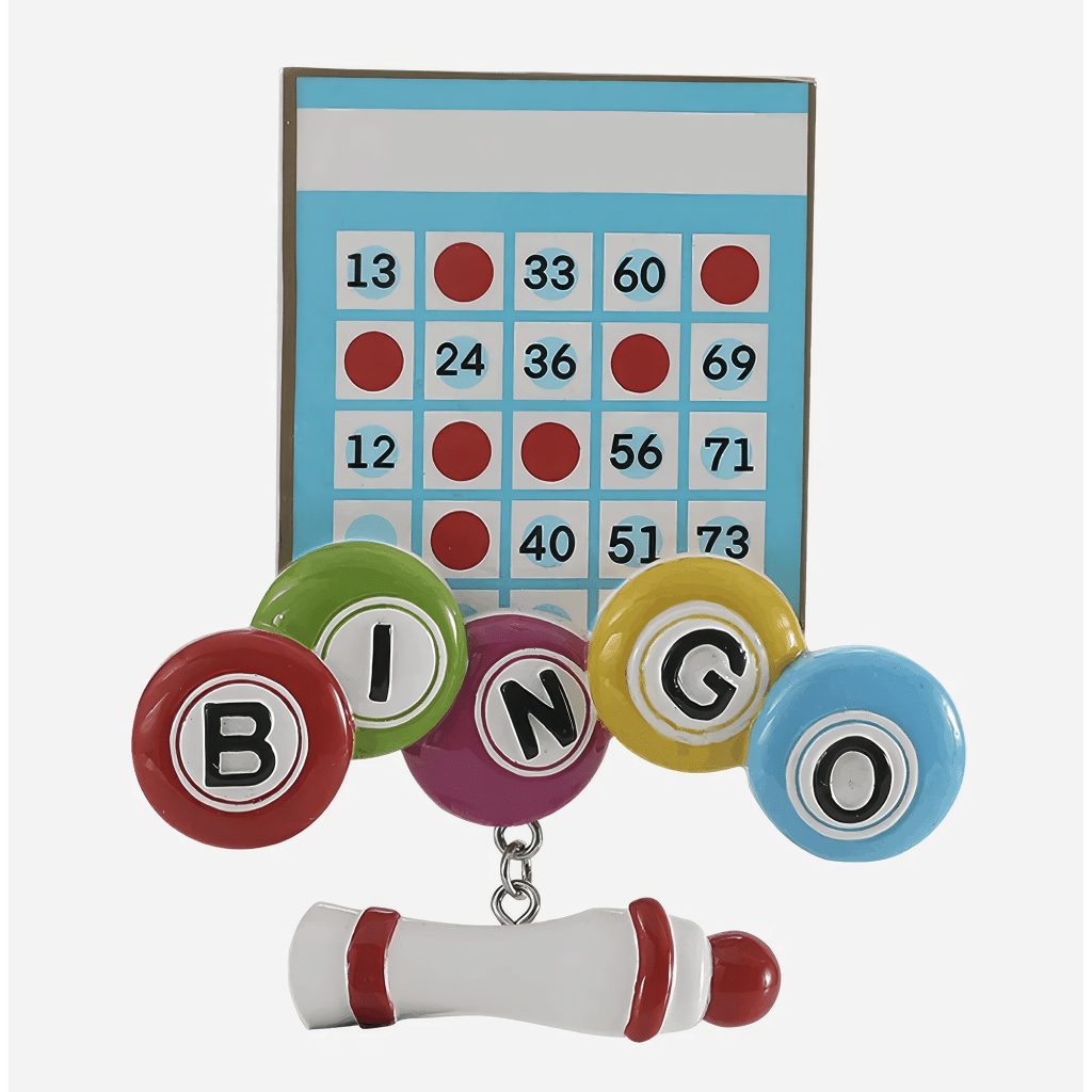 Bingo Card and Dauber Ornament Personalize