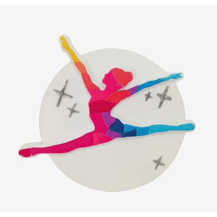 Colorful Leaping Dancer Ornament Personalize