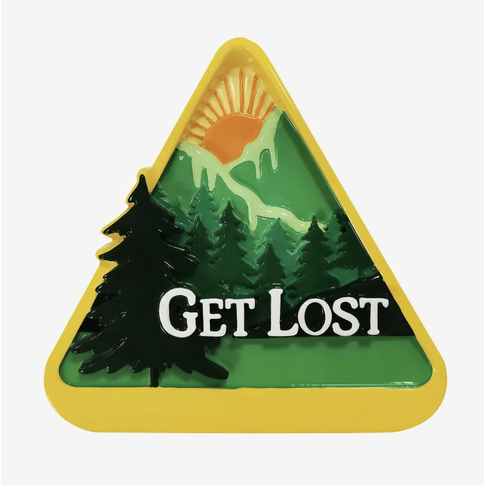 Get Lost Hiking Badge Personalize