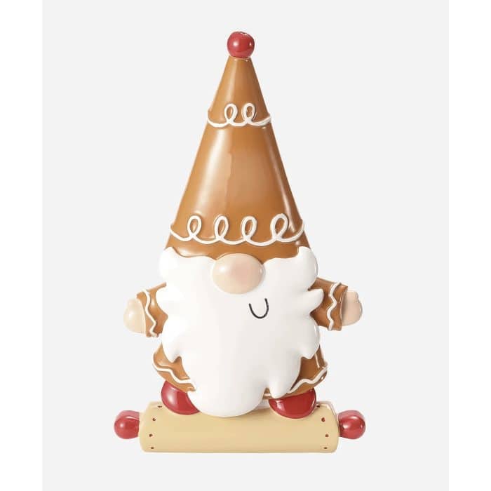 Gingerbread Gnome Ornament Personalize