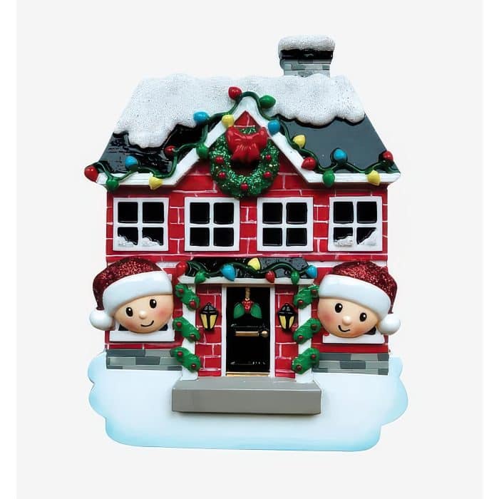 New Home Couple Ornament Personalize