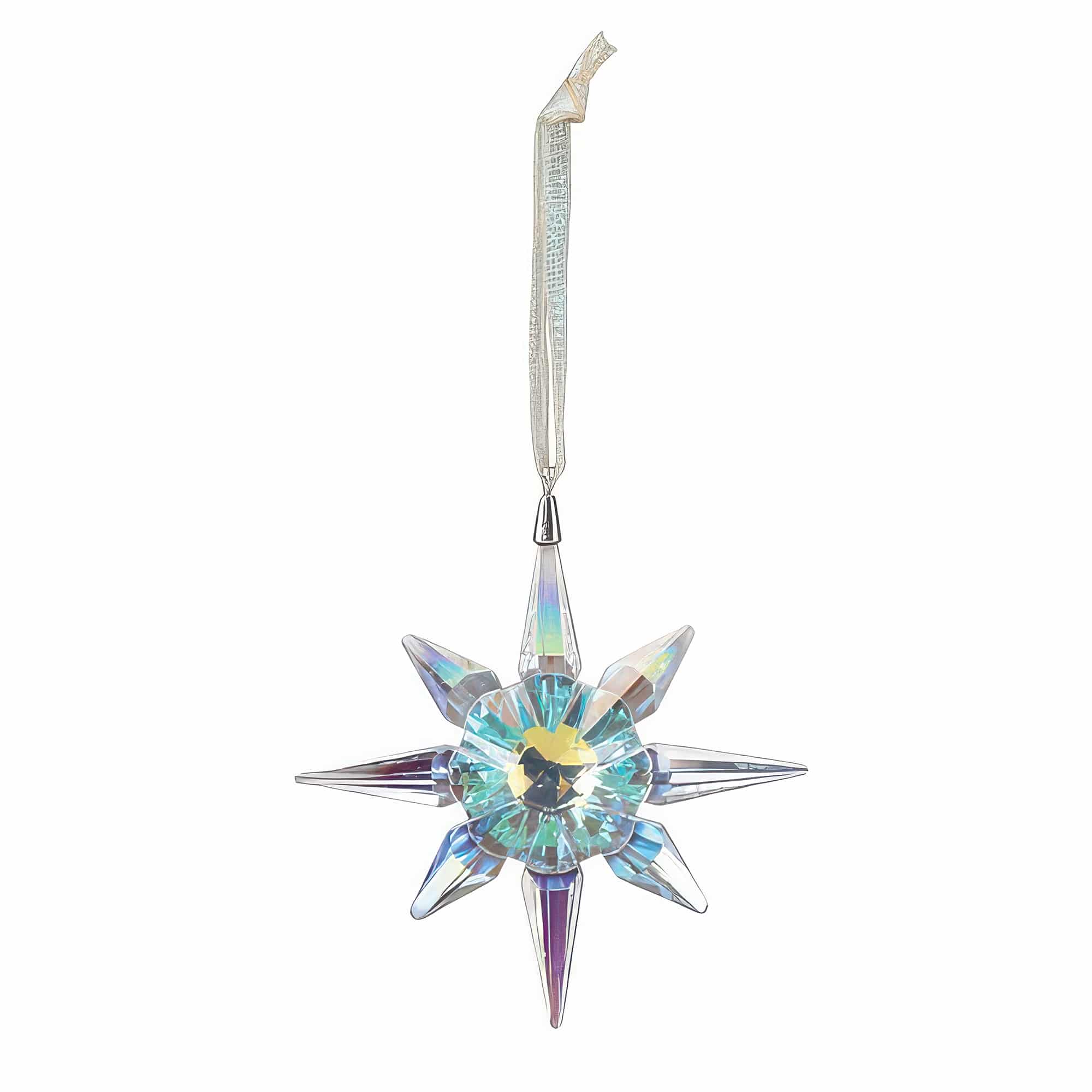 Radiant Crystal Starflake Ornament Old World Christmas out of the Box