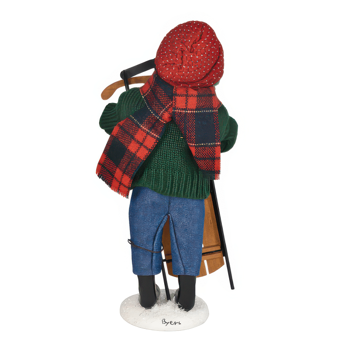 Skiing Sledding Family Byers Choice Ltd Boy Back